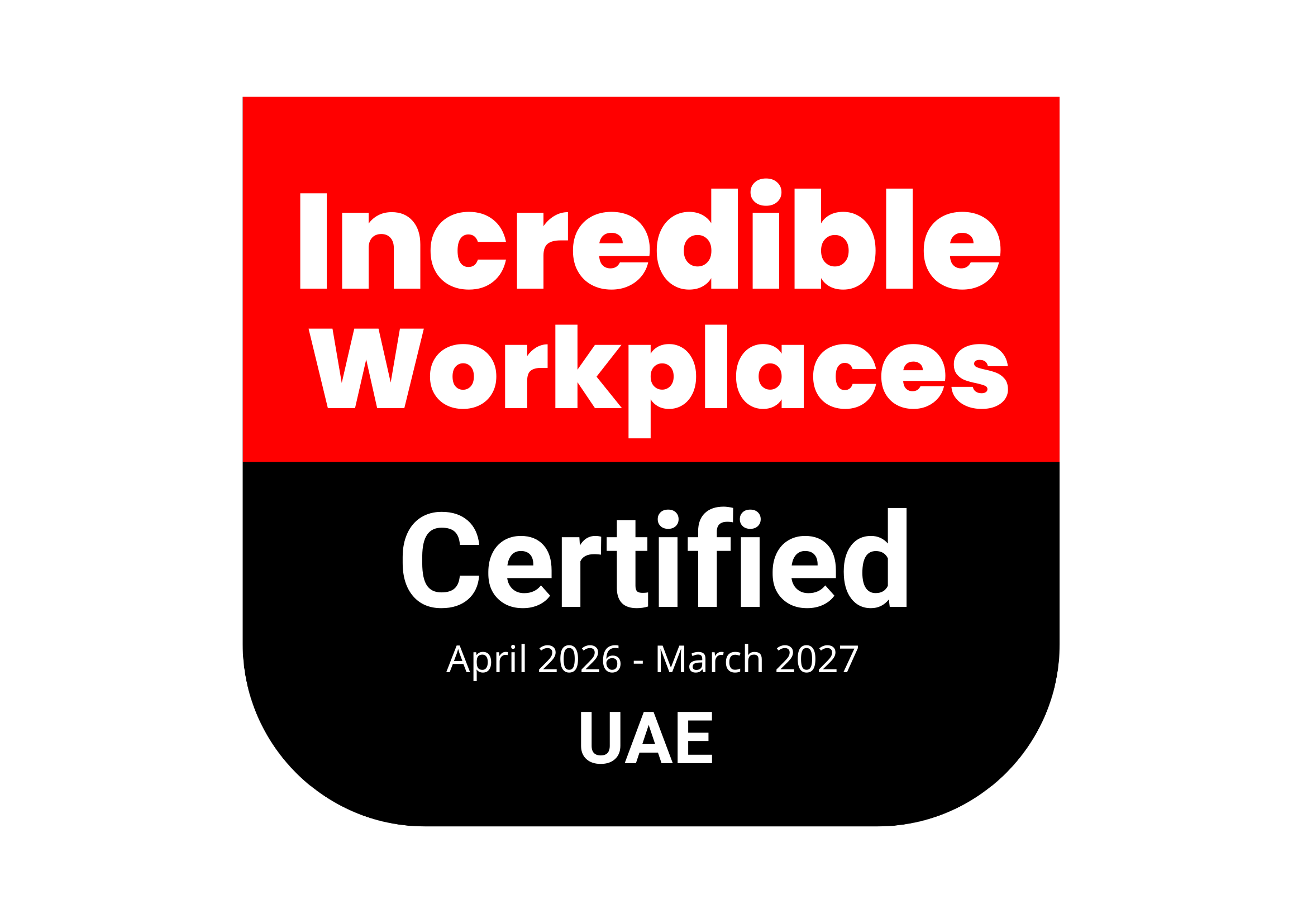 Incredible Workplaces UAE Certified 2026-2027